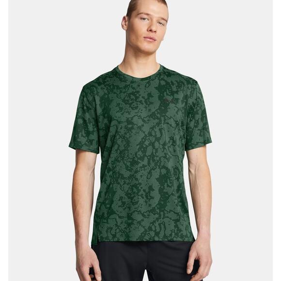 NWT Under Armour Men's UA Tech Vent Geode Short Sleeve in Forest Green sz Medium - Picture 1 of 6